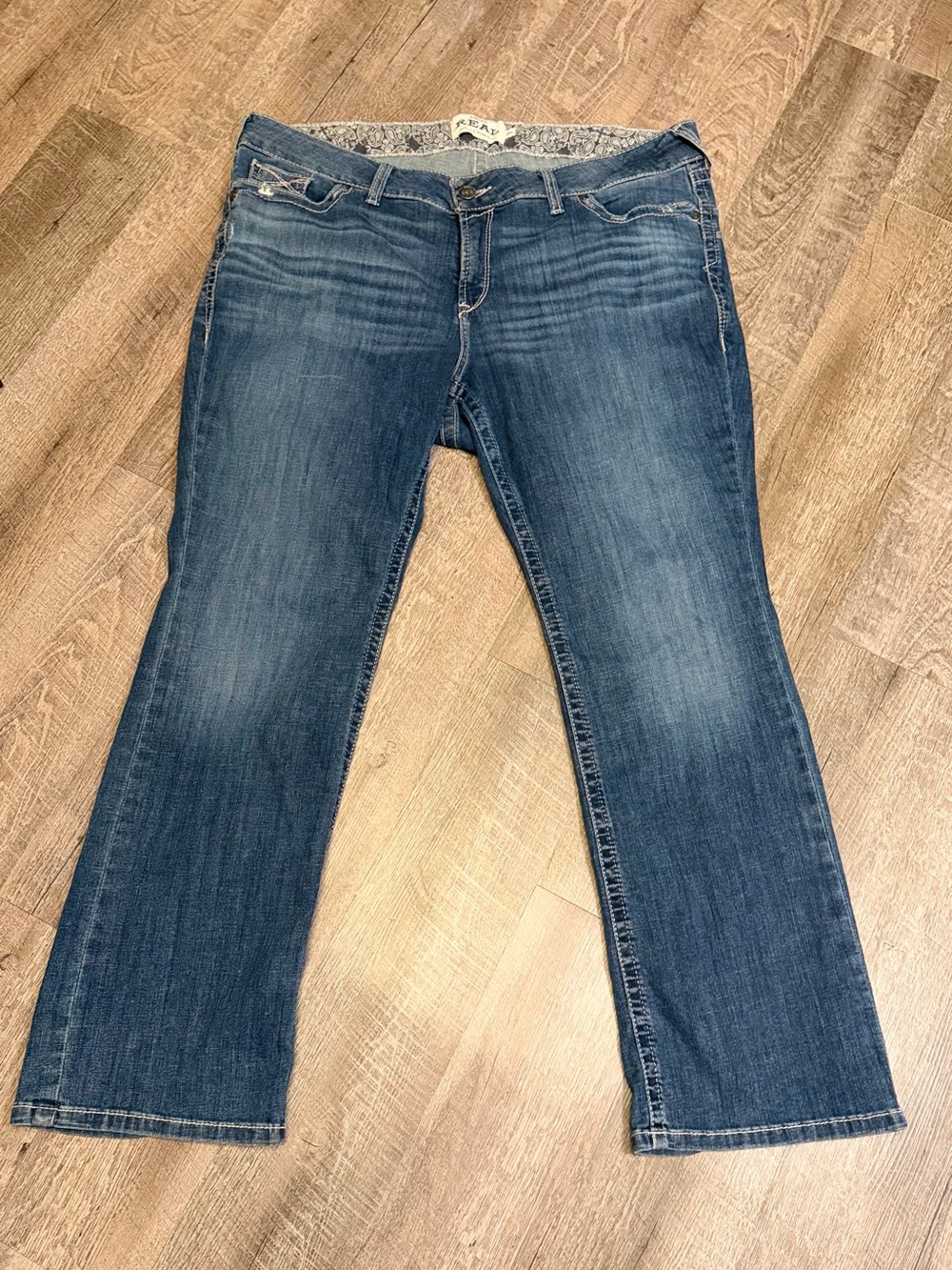 Ariat R.E.A.L. Raquel Bootcut Jeans Plus 22W Regular Western Denim